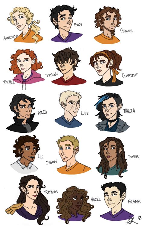 Image - Characters of percy jackson by emmilinne-d5fofd6.jpg | Kamp Halfbloed wiki | FANDOM ...