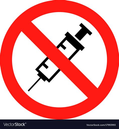 No drugs allowed Royalty Free Vector Image - VectorStock