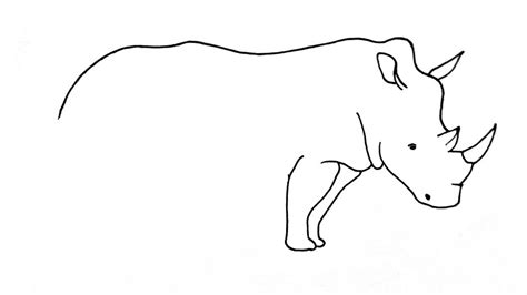 How To Draw A Rhino (Easy Step By Step Tutorial - Bujo Babe