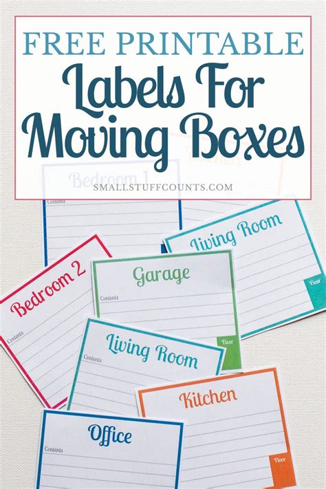 Free Printable Labels For Moving Boxes