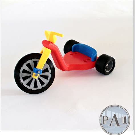 3D Printable MINI RETRO TOYS - BIG WHEEL BIKE by PA1