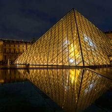 Louvre Museum At Night Wall Art | Photography