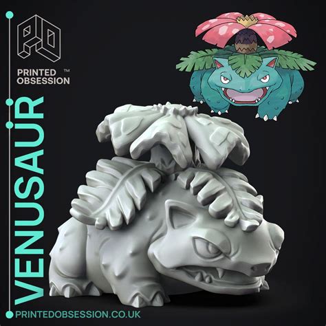 Venusaur - Pokemon - Fan Art - 3D model by printedobsession on Thangs