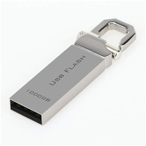 USB 2.0 Flash Drive 1TB Metal Design - Silver USB Flash Drive 1000GB ...