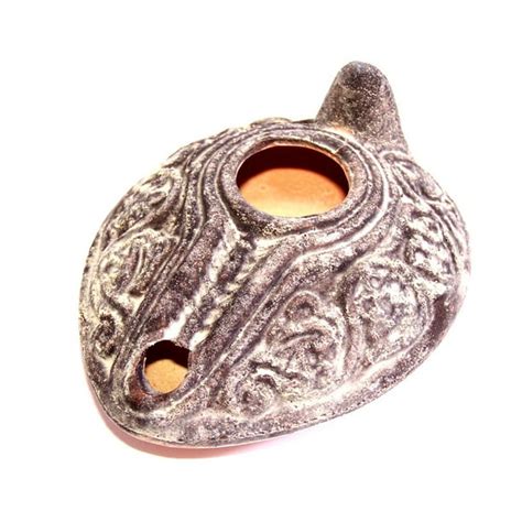 Holy Land Market Herodian Ancient Biblical Oil Lamp Replica - Walmart.com - Walmart.com