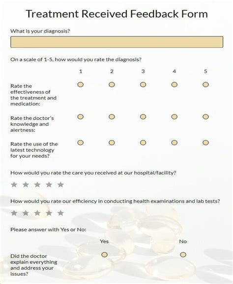 Treatment Received Feedback Form Template | Free