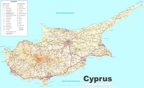 Cyprus Tourist Map - Ontheworldmap.com