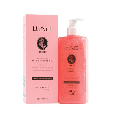 Rose³ 500ml Aromatherapy Shower Gel - Plus Minus Lab