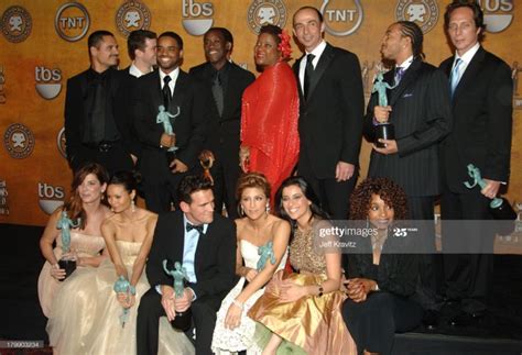 January 29, 2006, the cast of "Crash" with their awards for Outstanding ...