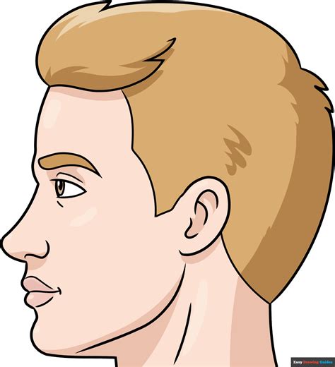 How to Draw a Male Face from the Side Profile - Really Easy Drawing Tutorial