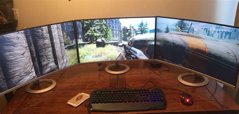 Creating a three-monitor gaming station with the ASUS VZ27VQ curved monitor | Best Buy Blog