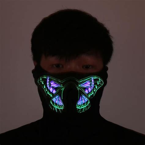 Rave Face™ Animated LED Masks Glow Halloween, Halloween Masks ...