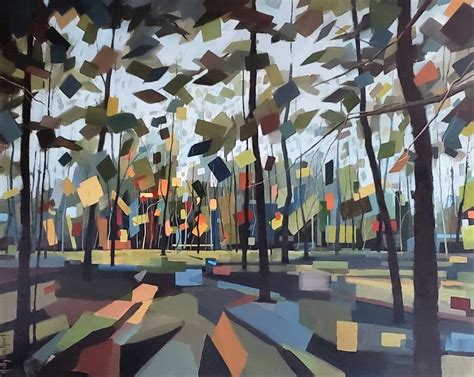 Abstract forest painting - Wandering in Wonder | Holly Van Hart