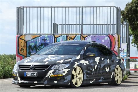 VW Passat CC Gets Camouflage Wrap and Tech Tuning from KBR Motorsport