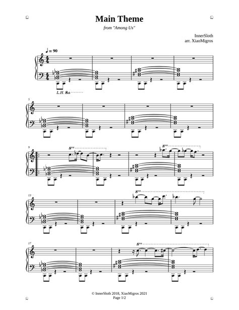 Among Us Main Theme Sheet music for Piano (Solo) | Musescore.com