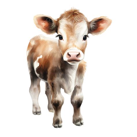 Cute Cow Watercolor, Cow, Watercolor, Animal PNG Transparent Image and ...