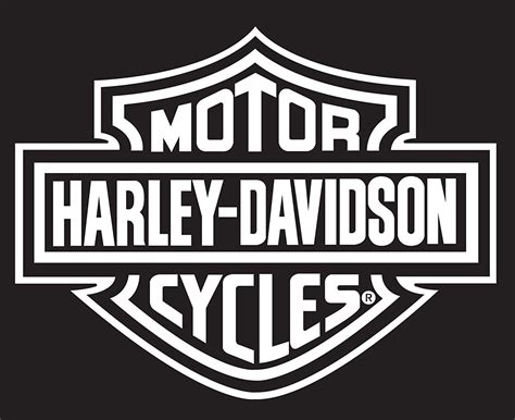 Black and White Harley-Davidson Logo - LogoDix