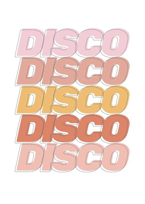 Disco Disco Print Disco Art Wall Art Music Print Dance | Etsy