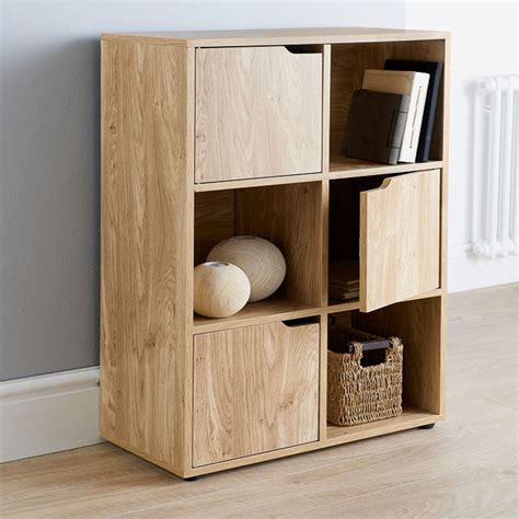 4 6 9 Wooden Cube Storage Unit Display Shelves Cupboard Doors Bookcase ...