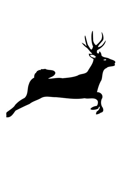 Deer Jumping - Openclipart