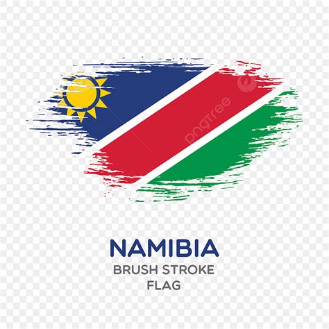 Namibia Flag Vector Design Images, Namibia Brush Stroke Flag, Brush Stroke Flags, Country Flag ...