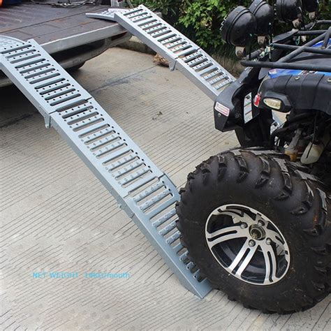 INTSUPERMAI Motorcycle Ramp Folding Aluminum Lawn Garden Car Short Bed Truck Ramps - Walmart.com ...