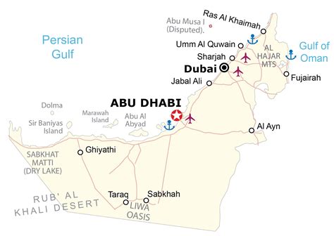 United Emirates Map Location