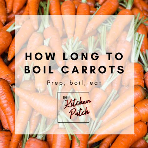 How long to boil carrots - The Kitchen Patch