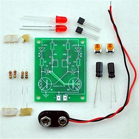 Buy Adjustable Transistor Astable Multivibrator Circuit Learn Kit, LED Flashing, Practical ...