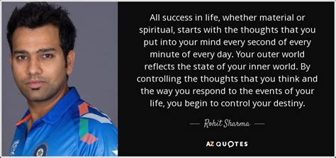 TOP 6 QUOTES BY ROHIT SHARMA | A-Z Quotes