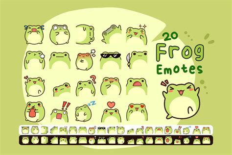 20 Frog Emotes Twitch / Discord Cute Premade Ready to Use - Etsy