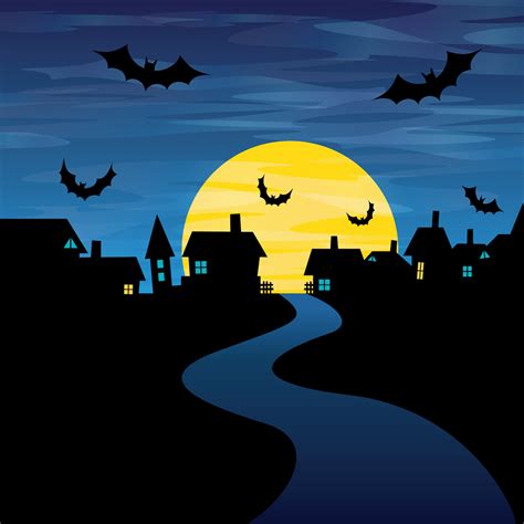 Halloween Night Vector Vector Art & Graphics | freevector.com