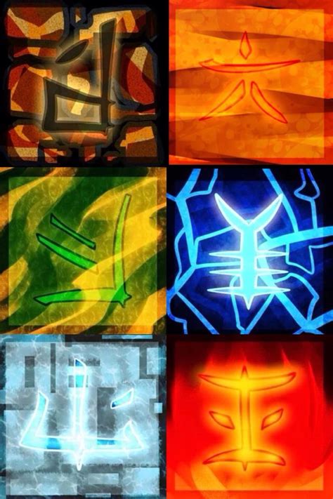 Ninjago elements by prpldragon I think. (symbol meaning) blank: idk Cole: Skyler: six Lloyd: Jay ...