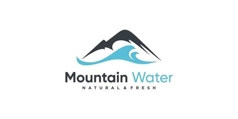 Mountain Water Logo Vector Art, Icons, and Graphics for Free Download