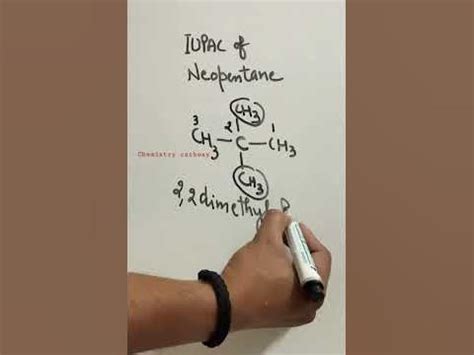 NeoPentane structure and IUPAC name||#hydrocarbons #alkanes - YouTube