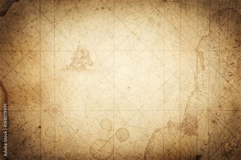 Ancient vintage map background. Retro style. Science, education, travel, vintage background ...