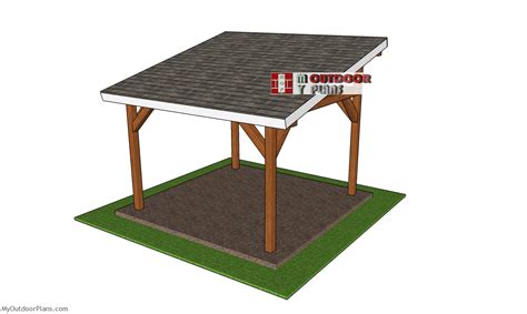 12x12 Hip Roof Gazebo Plans | MyOutdoorPlans | Free Woodworking Plans ...