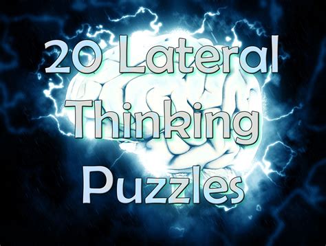 20 realistic lateral thinking puzzles and brain teasers to flex your mind – Artofit