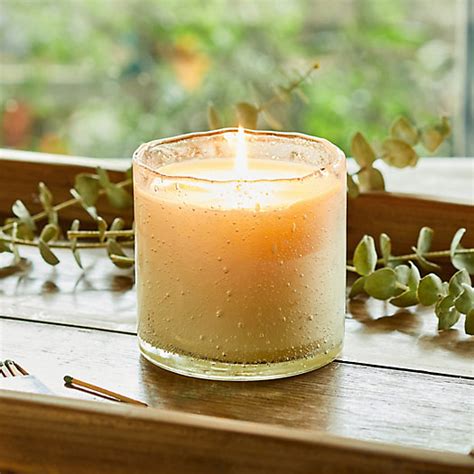 Bubble Glass Candle, Honeysuckle - Terrain