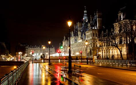 Paris, France, hotel, city, street, night, road, lights wallpaper ...