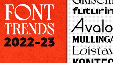 What Fonts Are Trending Now and Font Trends for 2023 | Envato Tuts+