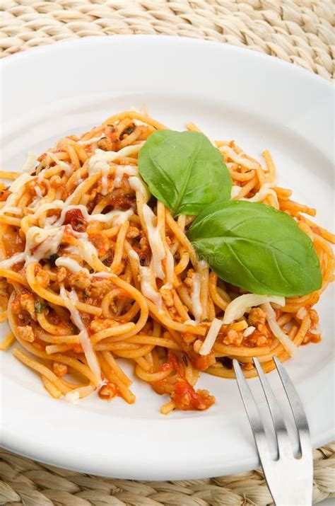 Spaghetti with red sauce stock photo. Image of cuisine - 20927170