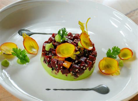 Fine Dining Vegetarian Starter Recipes - Quinoa with Beetroot and Romanesco Recipe | Healthy ...