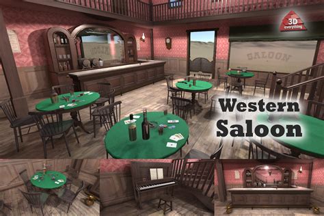 Western Saloon Interior | 3D Interior | Unity Asset Store