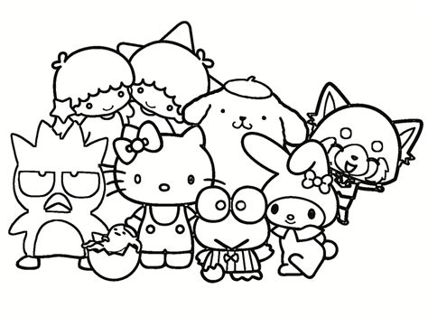 Sanrio Characters Coloring Pages Coloring Pages For Kids, 48% OFF