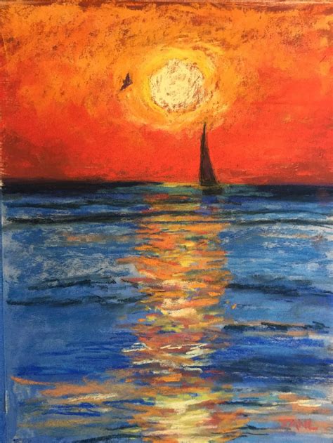 Soft Pastel Painting Key West Florida Sunset Original - Etsy | Pastel artwork, Pastel art, Chalk ...