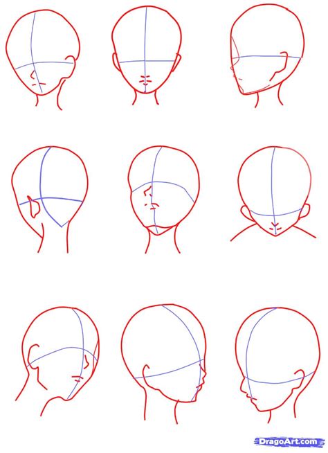 anime girl face drawing tutorial - Google Search Human Face Drawing ...