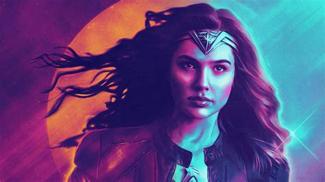 Download Wonder Woman 1984 Diana Colorful Illustration Wallpaper ...