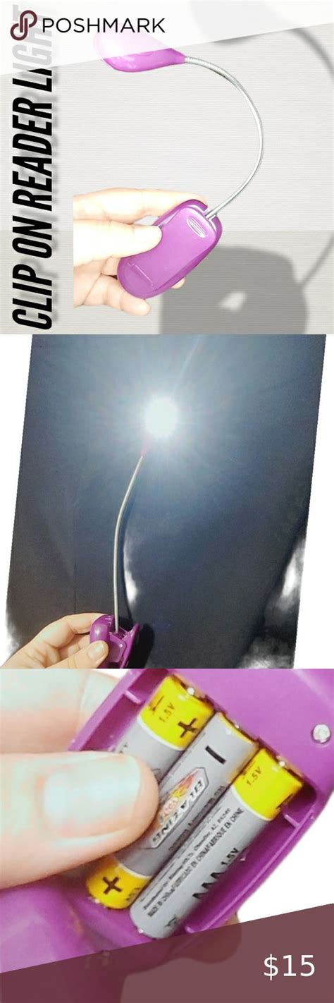 BOOK LIGHT Clip Anywhere Battery Operated Light | Book light clip ...