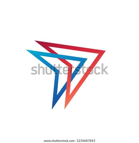 Double Arrow Logo Vector Stock Vector (Royalty Free) 1234687843 | Shutterstock